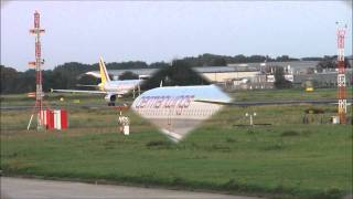 Germanwings A319 departure from Maastricht-Aachen Airport