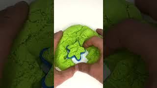 Very Satisfying and Relaxing  Crunchy Colorful Kinetic Sand Cutting vs Beads Part 121 #ASMR #shorts