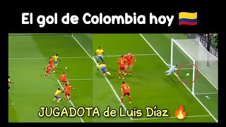 GRAN JUGADA DE LUIS DÍAZ Y GOL DE COLOMBIA A RUMANIA 🔥