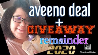 Aveeno +giveaway reminder 2020🏃‍♀️🏃‍♀️🏃‍♀️💨💨