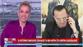 Ο Λευτέρης Πανταζής σχολιάζει τα νέα μέτρα στα κέντρα διασκέδασης