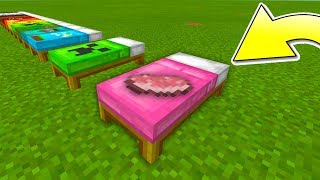 MAKE Realistic CUSTOM Beds | Minecraft PE (MCPE 1.2)