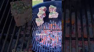 lamb chops. #smoked #charcoalbbq #outdoorgrill #bbq #bbqgrill #food