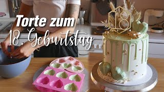 💚Drip cake Torte zum 18. Geburtstag Mädchen selber machen