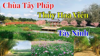 Chùa Tây Pháp Ngắm Thủy Hoa Viên Tây Ninh - Tết 2023 Đẹp Như Hàn Quốc | Quân Vlogs | #71 #tet