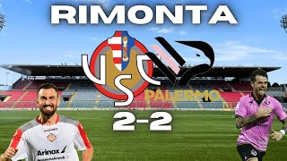 RIMONTA CREMONESE IN 10 UOMINI! BEFFA PALERMO! POST PARTITA CREMONESE-PALERMO 2-2 SERIE B