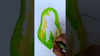 How to draw Papaya step by step (very easy), Drawing & Colouring Papaya