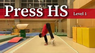 10 helpful exercises for learning ”Press Handstand” 【Level 1】