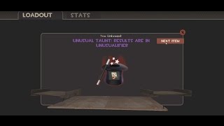 TF2: Creepy Crawly Case Opening - Second Taunt Unusualifier!