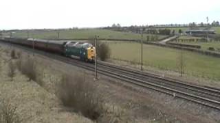 D9000 'Royal Socts Grey' at Colton Junction with mega Horns (05.03.11).