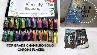 Chameleon Top Grade Duochrome Nail Flakes & Manicure Nail | BeautyBigBang