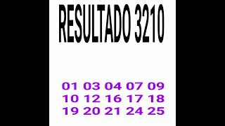 RESULTADO DA LOTOFACIL 3210