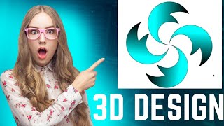 How to create 3d spinar logo design#3Dlogo#adobeillustrator