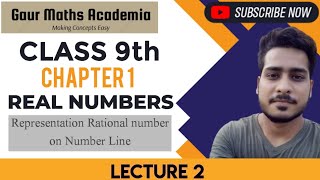 CLASS 9th||REAL NUMBERS ||Number Line Representation of Rational Number||NCERT|| Cbse 2024-25 ||GMA