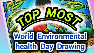 Save Earth Save Environment Drawing | World environmental health day poster drawing| Environment Day