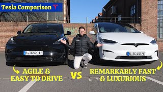 Tesla Model Y Performance vs Tesla Model X Plaid 2023 Comparison | Short Version