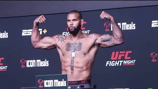 Thiago Santos vs Jamahal Hill WEIGH-IN & FINAL FACEOFF - UFC ON ESPN 40