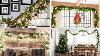 +100 CHRISTMAS DECORATING IDEAS 2024 - CHRISTMAS GARLAND DECORATION IDEAS - CHRISTMAS TRENDS 2024🎄