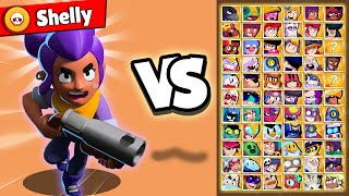 SUPER & without SUPER !!! Shelly 1v1 Every Brawler