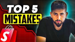 top 5 dropshipping mistakes you should avoid (DON'T DO THIS) - RAW GAME EP13