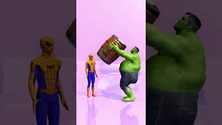 Hulk drink Water vs Spider man #spiderman #hulk #comedy