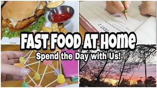 COPYCAT FAST FOOD AT HOME | Day in the Life of a Homeschool Family | Spend the Day with Us!