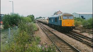 69007 Richard Trevithick heading through Whittlesey towards Peterborough and onwards to Goole.