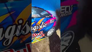 Red Bull E36 Wall taps while drifting! #drift #wallride #1000hp #formuladrift #redbull #drifting