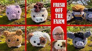 Newly Released Farm Bundle Pack Crochet Amigurumi Plush Stress balls