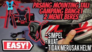 Setup Mounting Tali GoPro di Helm Airoh Valor Sangat Mudah | #mounting #gopro #motovlog