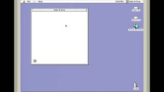 Set Time and Date in Mac OS 9