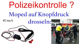 Moped auf Knopfdruck drosseln | So kommst du durch jede Polizeikontrolle | Tuning Moped 50ccm