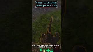 Crocodile one shot kill #shorts #ark #sarco #crocodile #rare