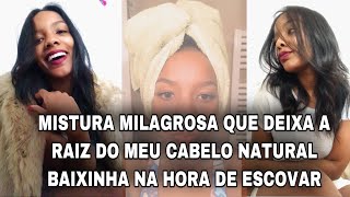 Como deixo a #raiz do cabelo #baixa sem #química!