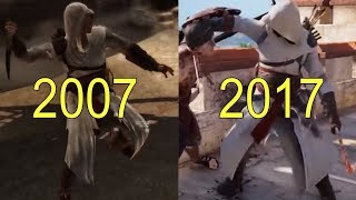 L'EVOLUZIONE dei GIOCHI di Assassin's Creed dal 2007-2017 Trasformazione negli Anni del Videogioco