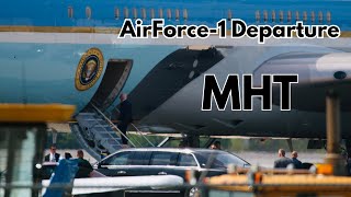 Air Force One Departing From Manchester-Boston Regional Airport