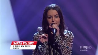 Sarah Vellios - A Whole New World | The Voice Australia 9 (2020) | Blind Auditions