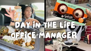 DAY IN THE LIFE | OFFICE MANAGER ( WORK WITH ME) + Shop  with me | DDS'S DISCOUNT