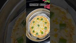 Instant pizza recipe no oven no yeast instant pizza dough #pizza #viral #shorts  #youtubeshorts