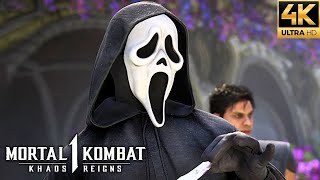 Mortal Kombat 1 - Ghostface All Fatalities, Brutalities, Intros, Ending & More (4K 60FPS)