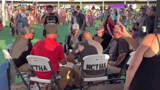 Authentic sound of a native American drum circle on Indian Reservation Montana.