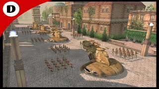 INVASION OF THEED ~ Epic Tank Street Battle - Men of War Star Wars Mod