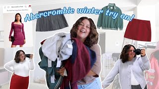 trying on clothes I bought from abercrombie (winter haul)