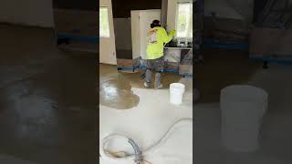 Concrete Floor Install at Model ReModel 2022