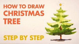 How to Draw a Christmas Tree