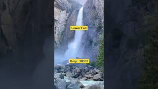 Majestic Yosemite Falls: Upper & Lower Falls in One Stunning Clip#yosemite #waterfall #california