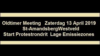 OldtimerMeet. St-AmandsbergWestveld13-4-2019 Start Protestrondrit