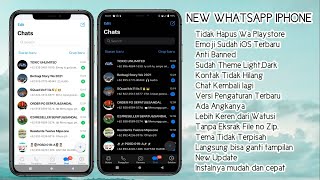 CARA MENGUBAH TAMPILAN WHATSAPP ANDROID MENJADI IPHONE VERSI TERBARU |New Update🍀