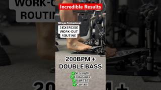 200BPM Double Bass in 3 Months with 3 Exercises? 🥁🤯 #doublebass #drumlesson #doublebassdrumming