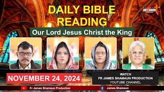 Daily Bible Reading for Sunday November 24, 2024 HD | Urdu | Hindi | Fr James Shamaun Production